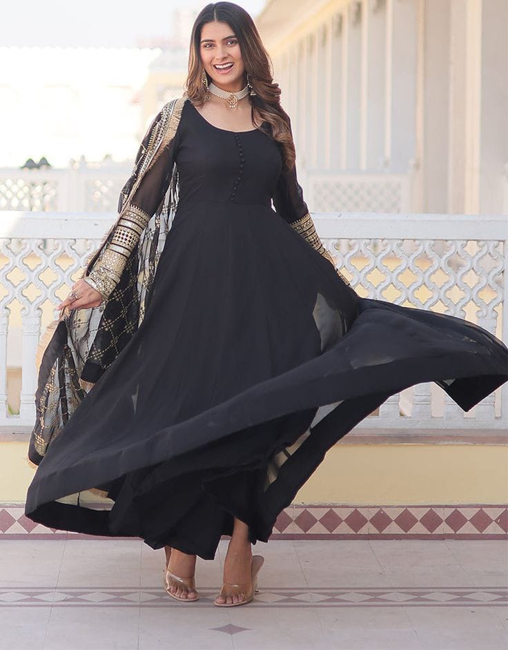 EMBELLISHED LONG FLAIR MAXI 3PC