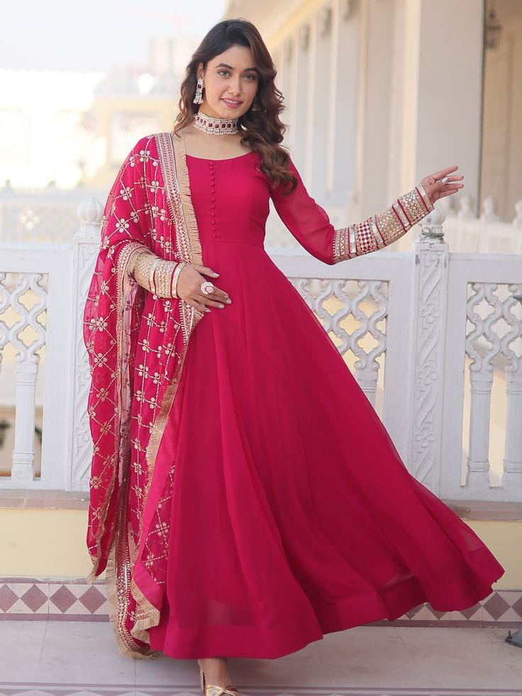 EMBELLISHED LONG FLAIR MAXI 3PC