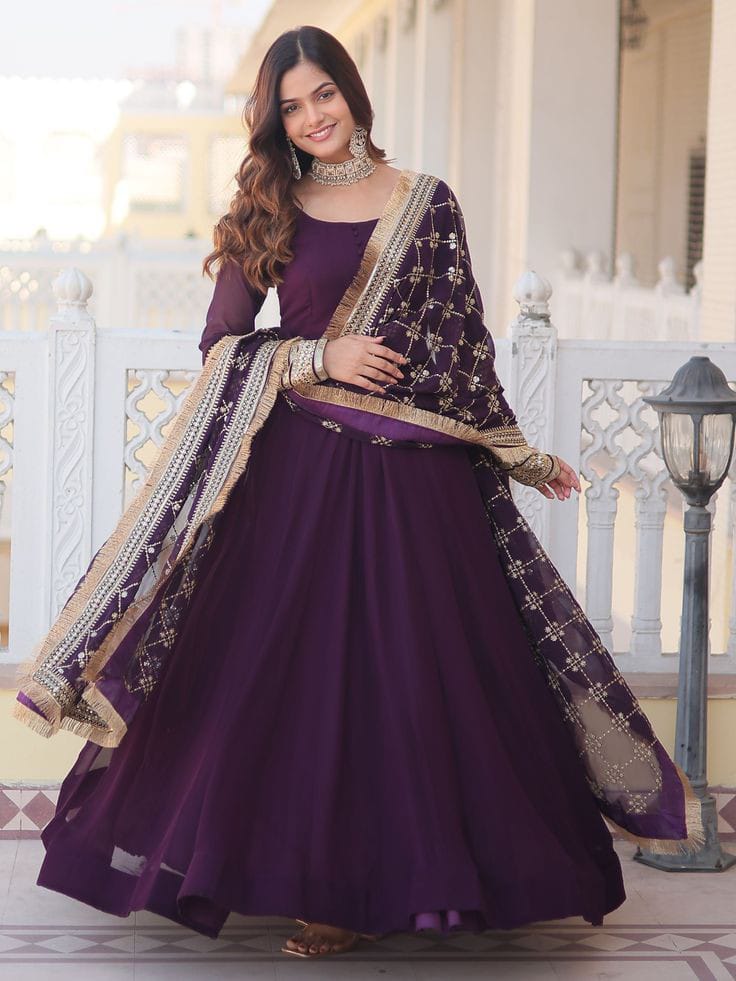 EMBELLISHED LONG FLAIR MAXI 3PC
