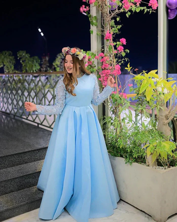 EMBELLISHED LONG FLAIR MAXI 2PC