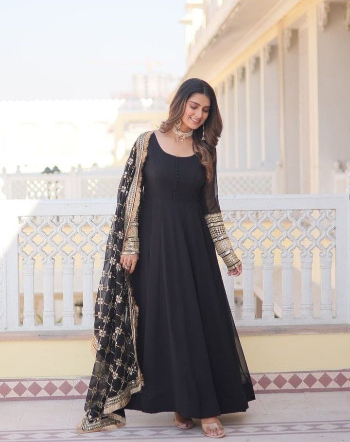 EMBELLISHED LONG FLAIR MAXI 3PC