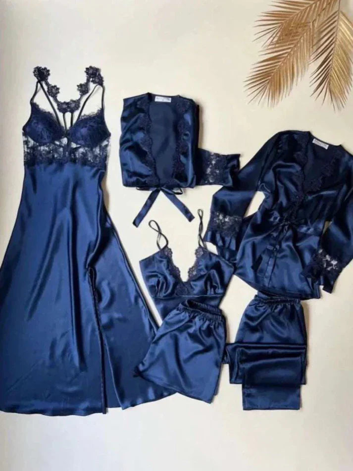 6 Pc Bridal Nighty Set