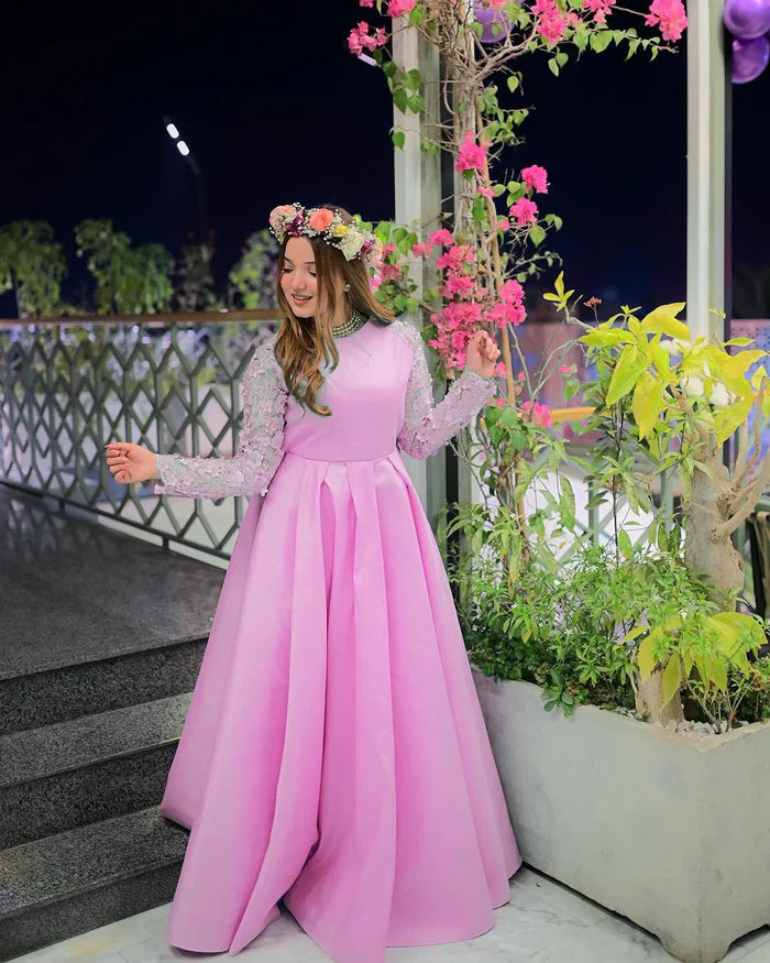 EMBELLISHED LONG FLAIR MAXI 2PC