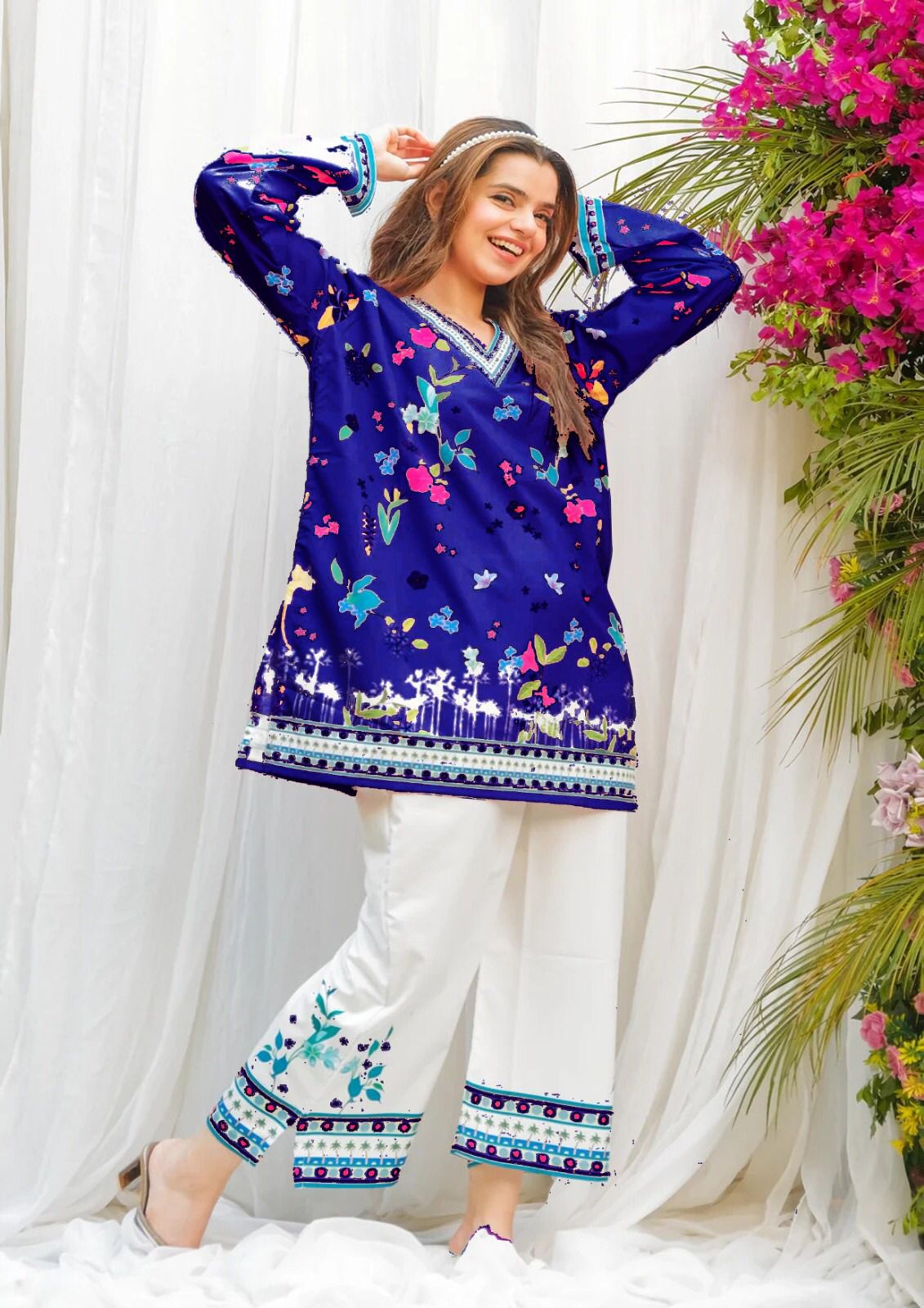 2 piece printed-colored co-ord set