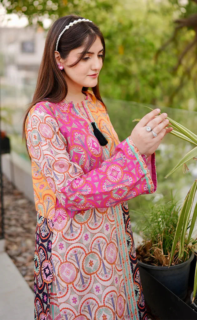 2Pc Dress Digital Print