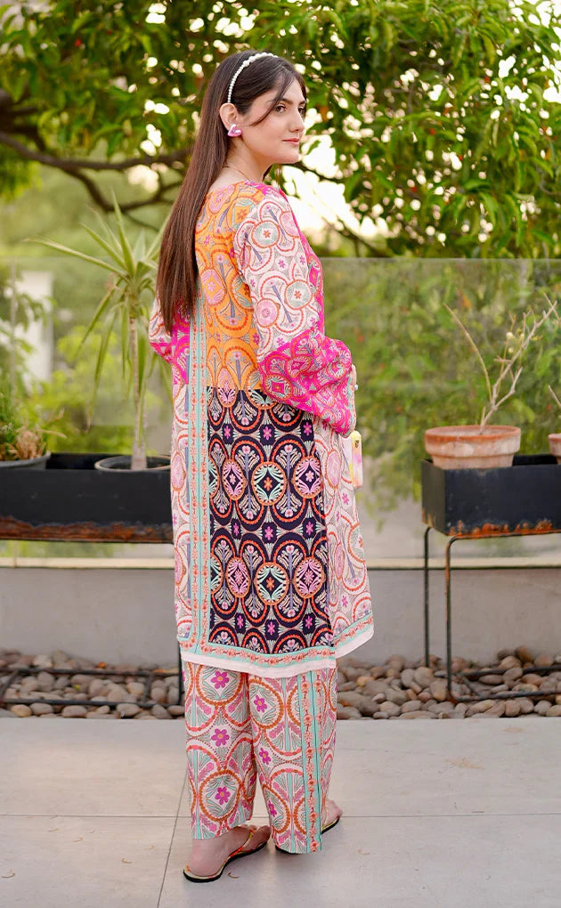 2Pc Dress Digital Print