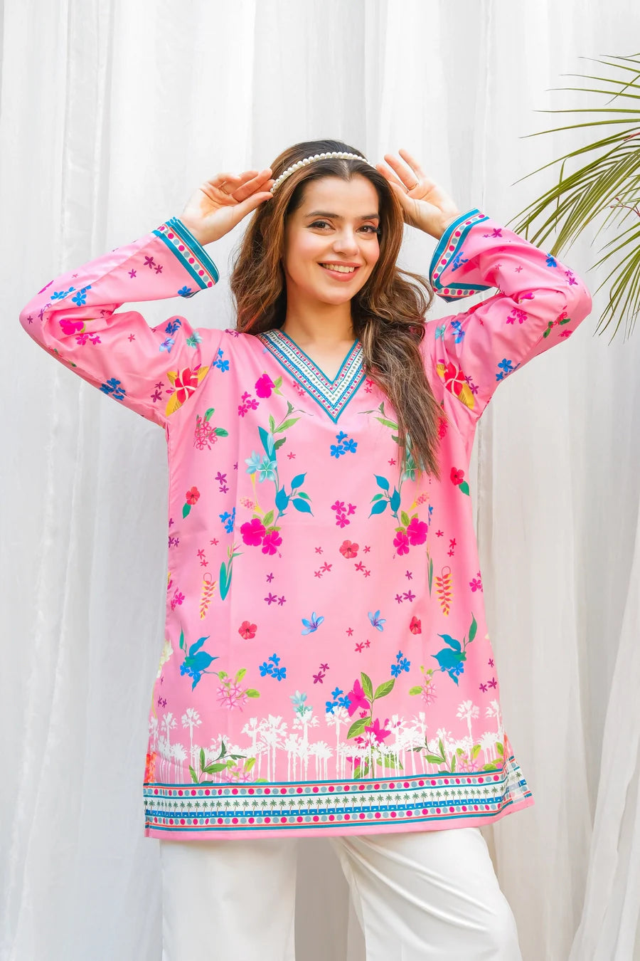 2 piece printed-colored co-ord set