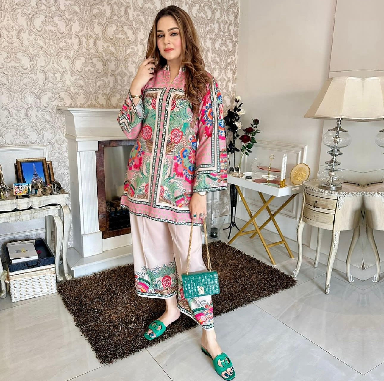 ANAR-KALI Velvet 2PC Dress