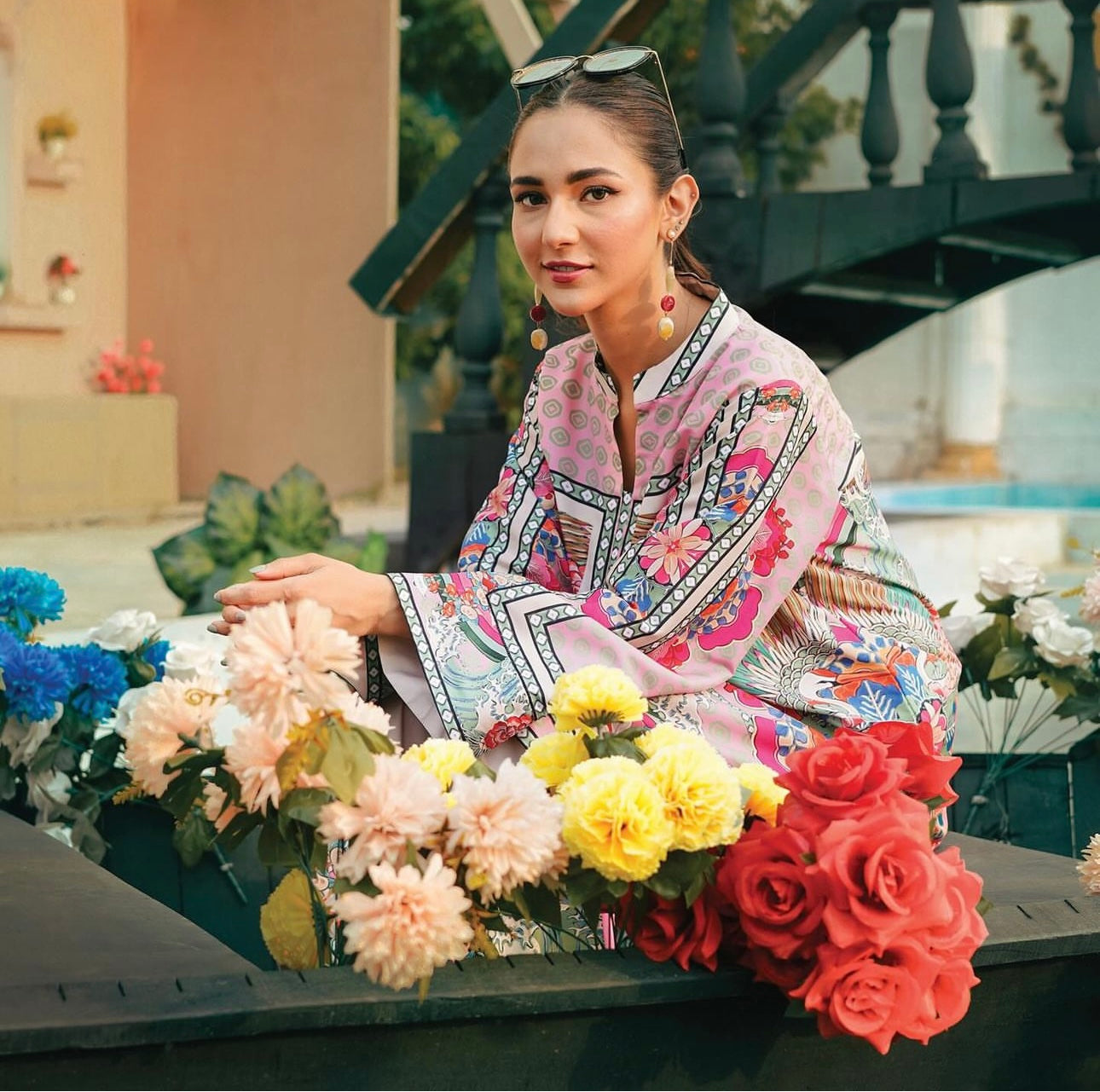 ANAR-KALI Velvet 2PC Dress