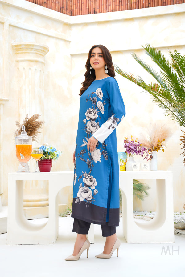 2PC Digital Print Dress