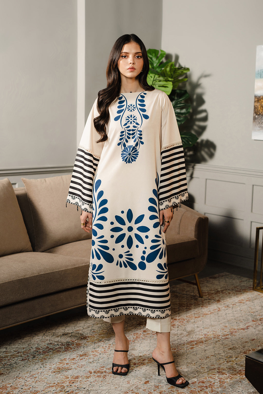 Sabaar Long  2PC Summer Dress