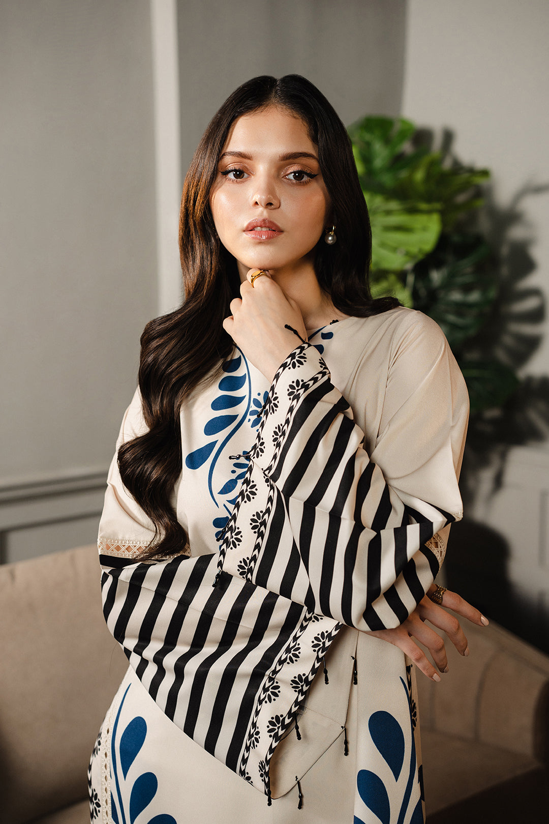 Sabaar Long  2PC Summer Dress