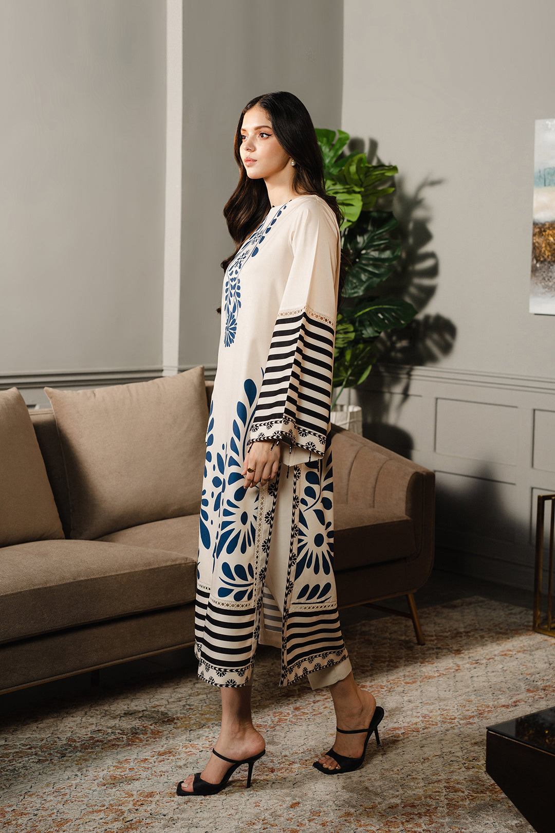 Sabaar Long  2PC Summer Dress