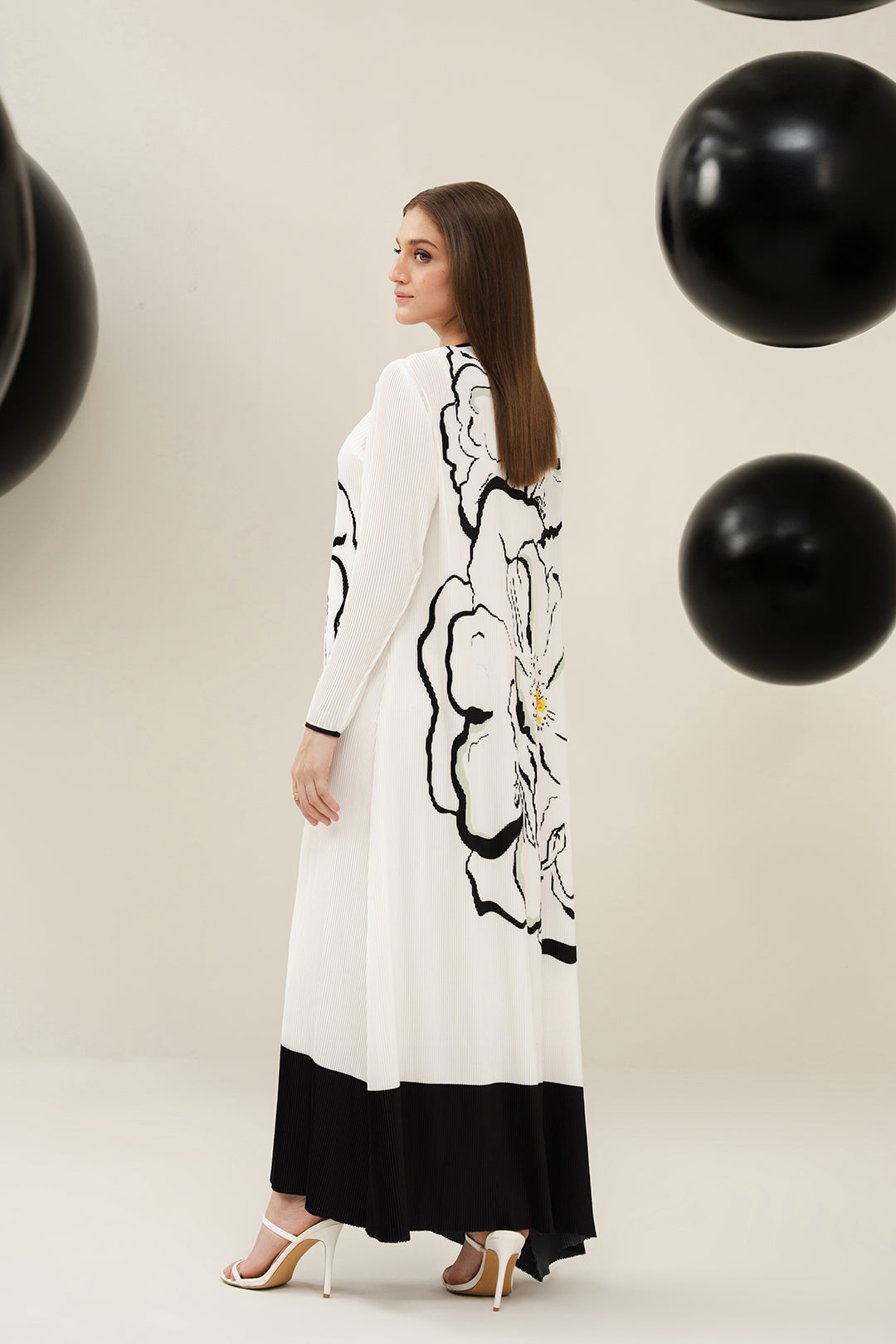 Naran Pleated 2PC Summer Dress