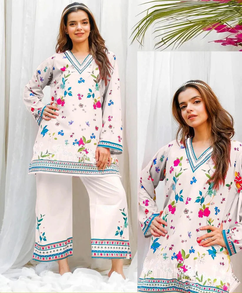 2 piece printed-colored co-ord set
