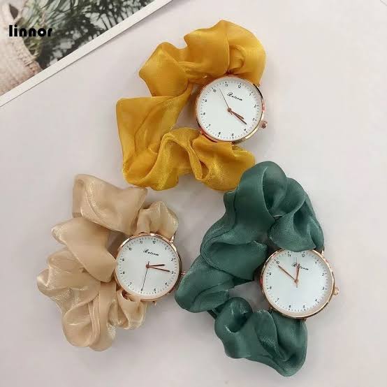 Korean Scrunchie Watch for Girls